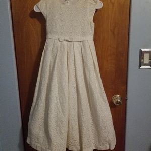 Adorable Lacey Formal White Talbots Dress